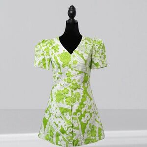 Vintage 1970's HOT PANTS two piece DRESS and SHORTS matching set